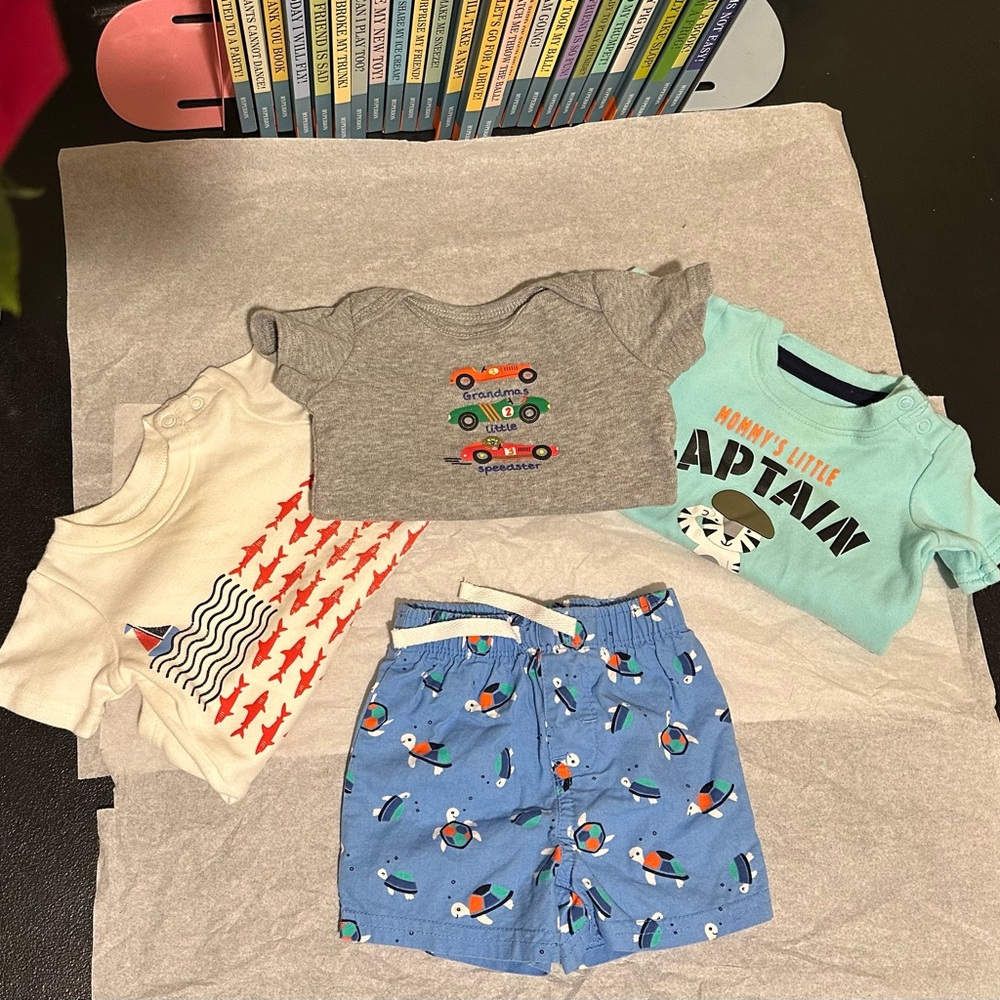 Little Wonders 4-piece set baby boy clothing